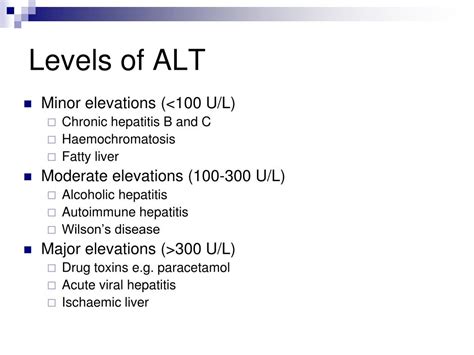 what is a dangerous alt level.